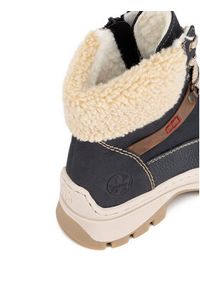 Rieker Trzewiki X9338-14 Niebieski. Kolor: niebieski. Materiał: materiał #5