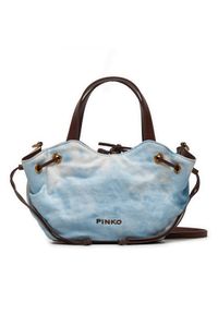 Pinko Torebka Pagoda Small Shopper PE 24 PLTT 102910 A1MB Błękitny. Kolor: niebieski #1