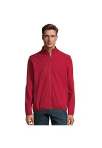 SOL'S - Męska Kurtka Radian Soft Shell. Kolor: czerwony