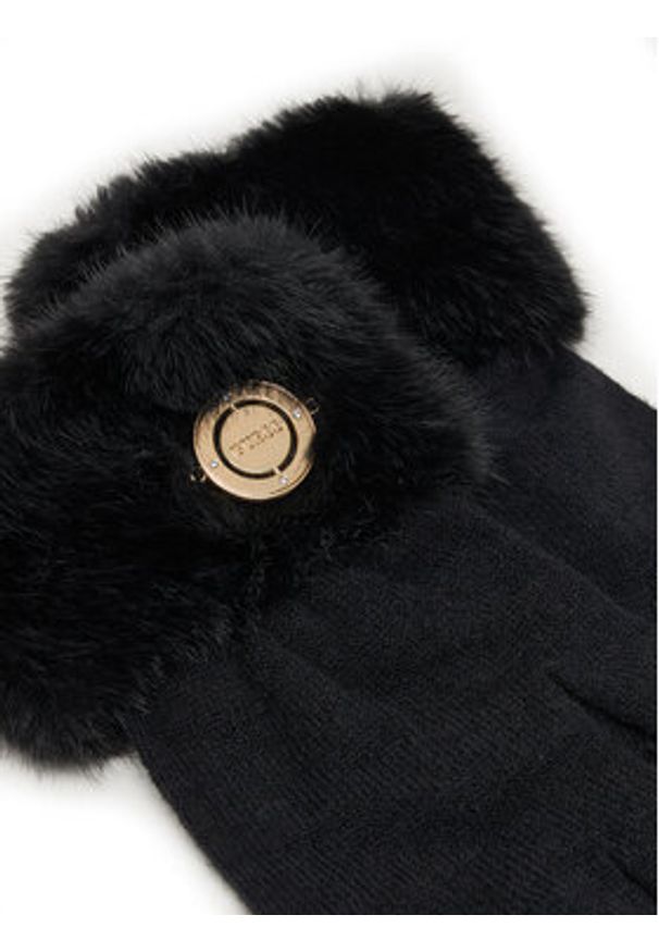 Guess Rękawiczki Damskie AW5410 POL02 Czarny. Kolor: czarny. Materiał: poliester