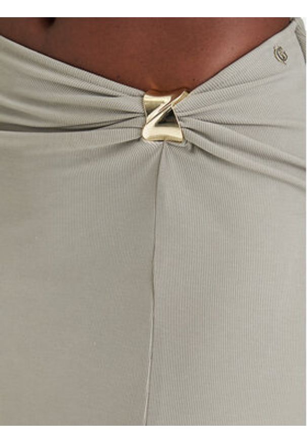 Guess Spódnica maxi W6GD15 K2936 Khaki Slim Fit. Kolor: brązowy