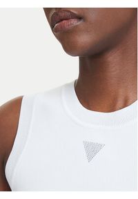 Guess Top W4GZ34 Z3F40 Biały Slim Fit. Kolor: biały. Materiał: syntetyk #5