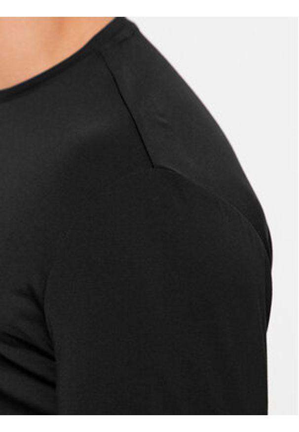 EA7 Emporio Armani Longsleeve 8NPT17 PJRGZ 1200 Czarny Regular Fit. Kolor: czarny. Materiał: syntetyk, wiskoza. Długość rękawa: długi rękaw