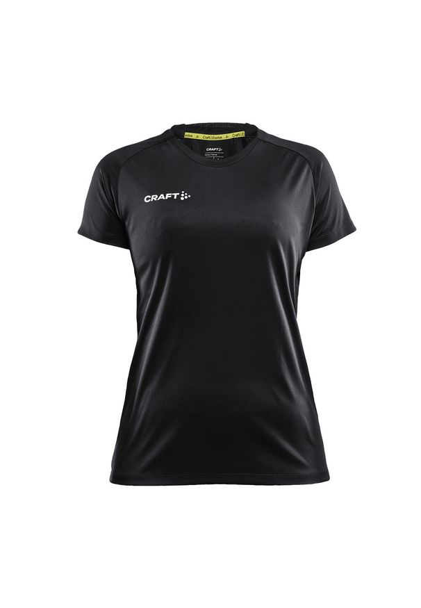 Koszulka sportowa damska Craft 1910143999000. Kolor: czarny. Materiał: poliester. Długość rękawa: krótki rękaw. Długość: krótkie