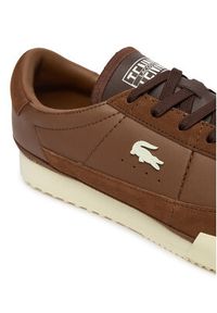 Lacoste Sneakersy Aura 51SMA0066 Brązowy. Kolor: brązowy. Materiał: skóra #4