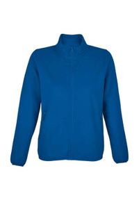 SOL'S - Damska Bluza Polarowa Factor Zapinana Na Zamek Błyskawiczny. Kolor: niebieski. Materiał: polar. Sezon: zima. Styl: sportowy #1