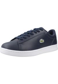 Tenisówki Lacoste Model Carnaby Set Kolor Niebieski. Kolor: niebieski. Materiał: tkanina, skóra. Sport: turystyka piesza