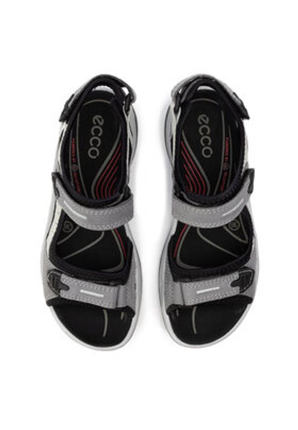 ecco - ECCO Sandały Offroad 06956302244 Szary. Kolor: szary. Materiał: nubuk, skóra