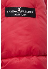 Frieda & Freddies Kurtka damska kolor czerwony zimowa. Kolor: czerwony. Materiał: materiał. Sezon: zima