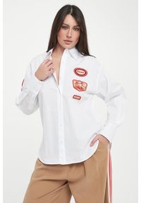 Ermanno Firenze - Koszula damska z naszywkami ERMANNO FIRENZE. Wzór: aplikacja #4