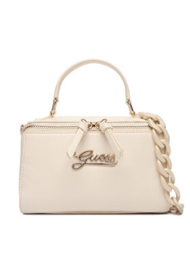 Guess Torebka J6RZ03 WH8M0 Écru. Kolor: kremowy. Materiał: skórzane