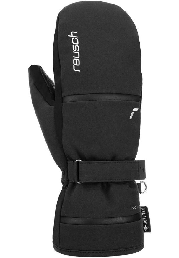 Reusch - Rękawice damskie REUSCH Alessia GORE-TEX Mitten jednopalczaste. Kolor: czarny, szary, wielokolorowy. Materiał: poliester, skóra. Technologia: Gore-Tex. Sport: turystyka piesza