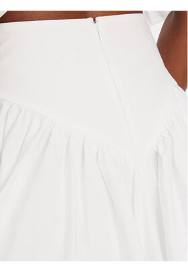 BARDOT Spódnica mini Lissett Poplin 59796SB Biały Regular Fit. Kolor: biały. Materiał: bawełna