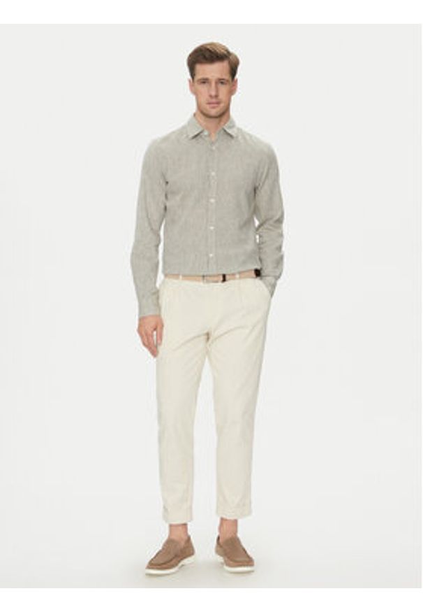 JOOP! Jeans Koszula 15 JJSH-92Hanson2K-W 30045977 Zielony Regular Fit. Kolor: zielony. Materiał: len