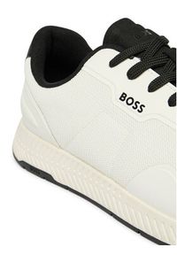 BOSS Sneakersy Titanium 50563962 Biały. Kolor: biały. Materiał: skóra #3