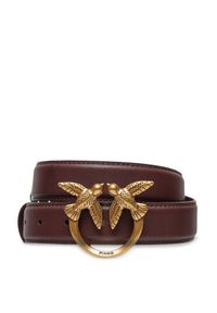 Pinko Pasek Damski Lover Berry H3 Belt AI 24-25 PLT01 100125 A0F1 Fioletowy. Kolor: fioletowy. Materiał: skóra