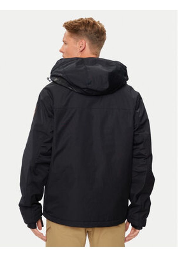 Napapijri Kurtka anorak Rainforest Next NP0A4IB9 Czarny Regular Fit. Kolor: czarny. Materiał: syntetyk