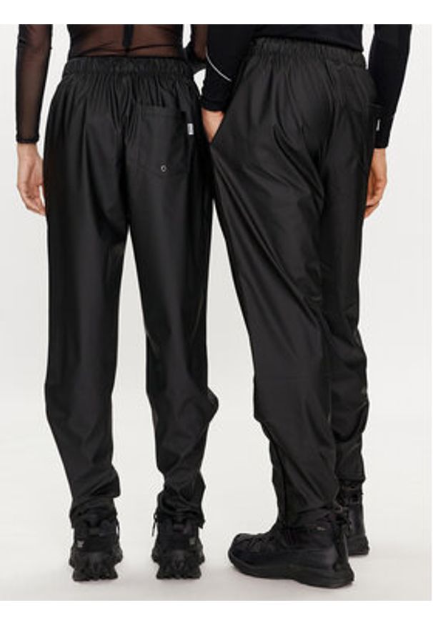Rains Spodnie przeciwdeszczowe Rain Pants Slim W3 18580 Czarny Slim Fit. Kolor: czarny. Materiał: syntetyk