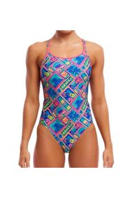 Strój kąpielowy jednoczęściowy FUNKITA Coco Canel - Diamond Back. Kolor: wielokolorowy