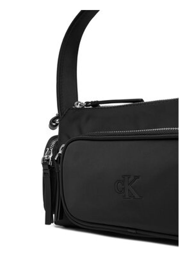 Calvin Klein Torebka Pocket Nylon Bag W/ Strap LV04F3132G Czarny. Kolor: czarny