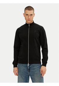 Karl Lagerfeld - KARL LAGERFELD Bluza 705750 500900 Czarny Regular Fit. Typ kołnierza: dekolt w karo. Kolor: czarny. Materiał: bawełna