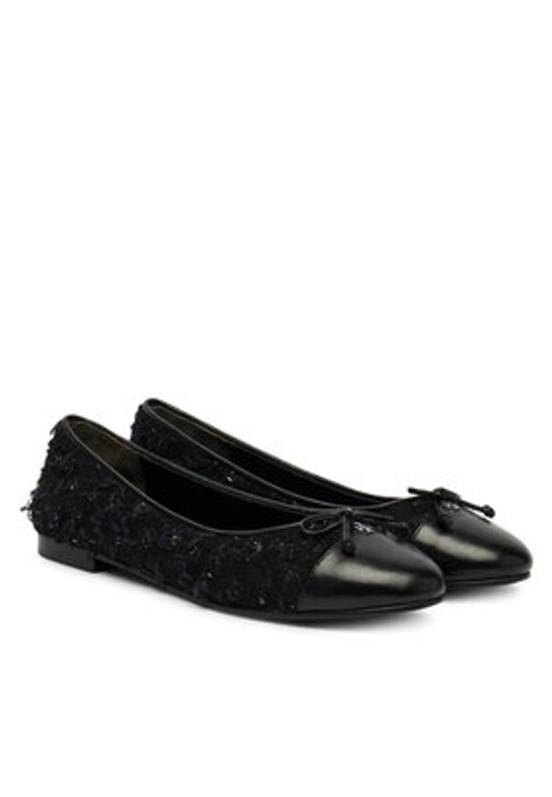 Tory Burch Baleriny 177191 Czarny. Kolor: czarny. Materiał: materiał