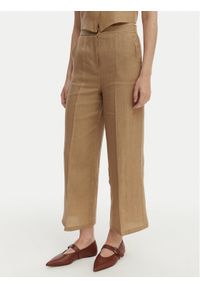 Marella Kuloty Clava 2615131182 Beżowy Regular Fit. Kolor: beżowy. Materiał: len #1