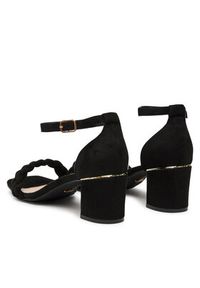 DeeZee Sandały EA2338-1 Czarny. Kolor: czarny. Materiał: materiał