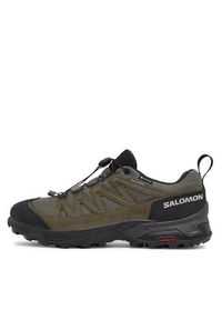 salomon - Salomon Trekkingi X Ward Leather GORE-TEX L47182200 Zielony. Kolor: zielony. Materiał: skóra, zamsz. Technologia: Gore-Tex. Sport: turystyka piesza