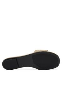 Calvin Klein Klapki Org Flat Sndl One Bar Lth Aop HW0HW02857 Beżowy. Kolor: beżowy. Materiał: skóra #5