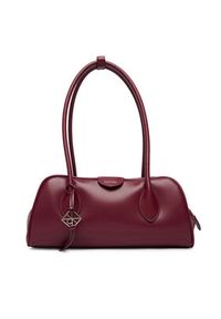 Calvin Klein Torebka Emblem Trio Shoulder Bag LV04F3369G Bordowy. Kolor: czerwony. Materiał: skórzane #3