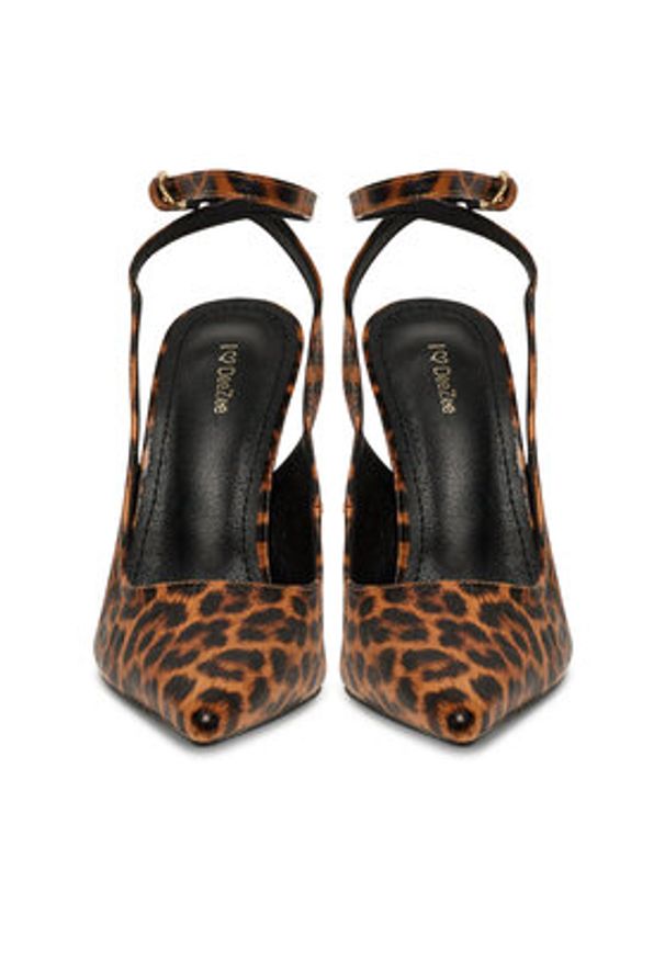 DeeZee Szpilki Q0328-1 Brązowy. Kolor: brązowy. Materiał: skóra. Obcas: na szpilce