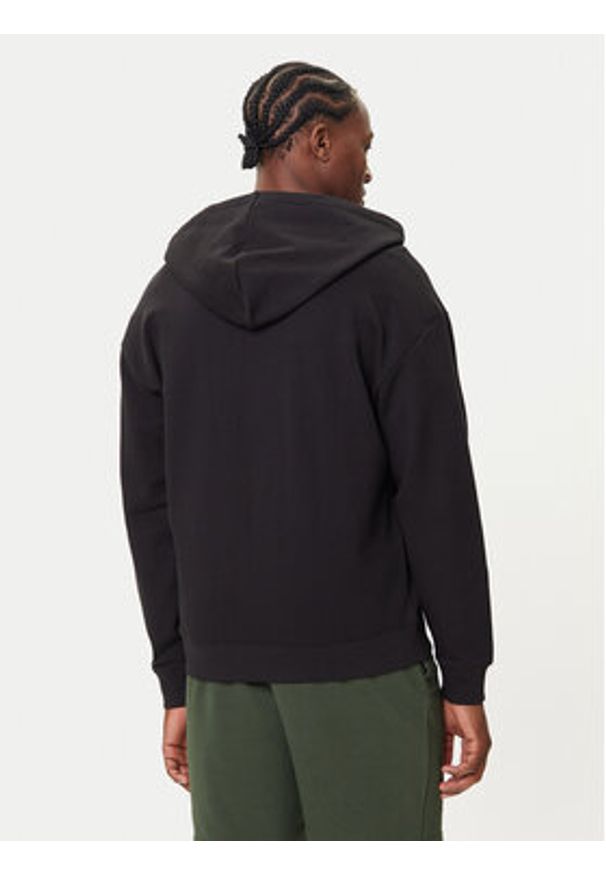 Hugo - HUGO Bluza Dapozip 50548651 Czarny Relaxed Fit. Kolor: czarny. Materiał: bawełna