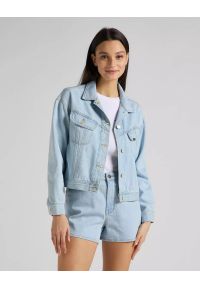 Lee - LEE RELAXED RIDER JKT DAMSKA KURTKA JEANSOWA JEANS BLEACHED ORE L55VGGQB 112145273. Materiał: jeans #1