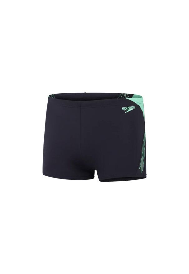 Bokserki kąpielowe męskie Speedo Hyper Boom Splice Aquashort. Kolor: niebieski
