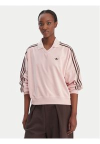 Adidas - adidas Bluza Terry Towel KD1400 Różowy Oversize. Kolor: różowy. Materiał: bawełna #1