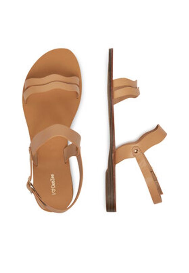 DeeZee Sandały E6720-101 Beżowy. Kolor: beżowy. Materiał: materiał, syntetyk
