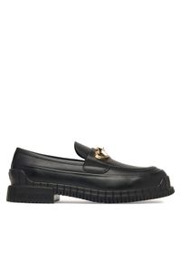 Love Moschino - LOVE MOSCHINO Loafersy JA10023G1PIA0000 Czarny. Kolor: czarny. Materiał: skóra #1