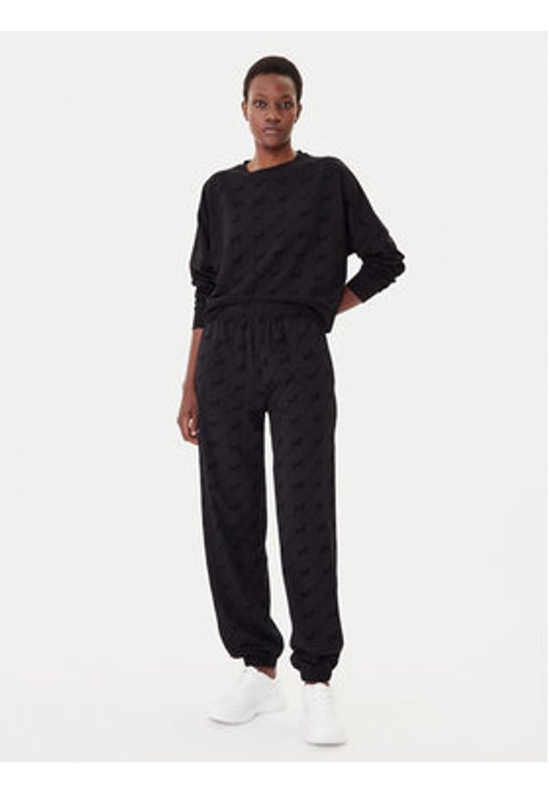 Hugo - HUGO Bluza Lokky 50545210 Czarny Relaxed Fit. Kolor: czarny. Materiał: bawełna