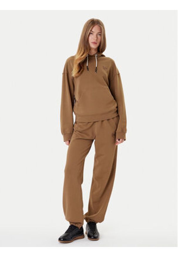 Pinko - PINKO Bluza Melato 105507 A2RB Brązowy Regular Fit. Kolor: brązowy. Materiał: bawełna