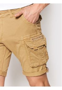 Alpha Industries Szorty materiałowe Crew 176203 Beżowy Regular Fit. Kolor: beżowy. Materiał: bawełna #3