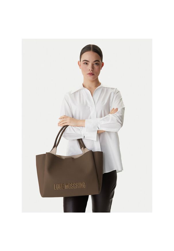 Love Moschino - Torebka LOVE MOSCHINO. Kolor: brązowy