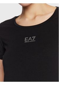 EA7 Emporio Armani T-Shirt 3RTT28 TJ6SZ 1200 Czarny Regular Fit. Kolor: czarny. Materiał: bawełna #4