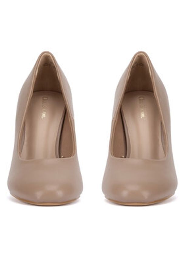 Clara Barson Czółenka WYL3812-1 Beżowy. Kolor: beżowy. Materiał: skóra