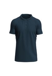 Stedman - Męska Koszulka Polo Clive. Typ kołnierza: polo. Kolor: niebieski