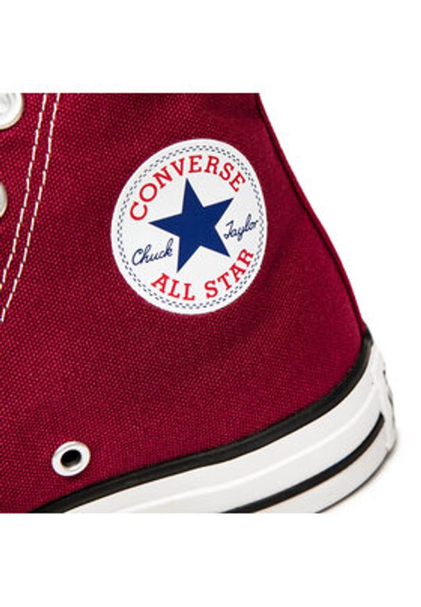 Converse Trampki All Star Hi Maroon M9613 Bordowy. Kolor: czerwony. Materiał: materiał. Model: Converse All Star