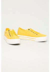 Big-Star - Big Star - Tenisówki. Nosek buta: okrągły. Zapięcie: sznurówki. Kolor: żółty. Materiał: guma. Obcas: na platformie #3