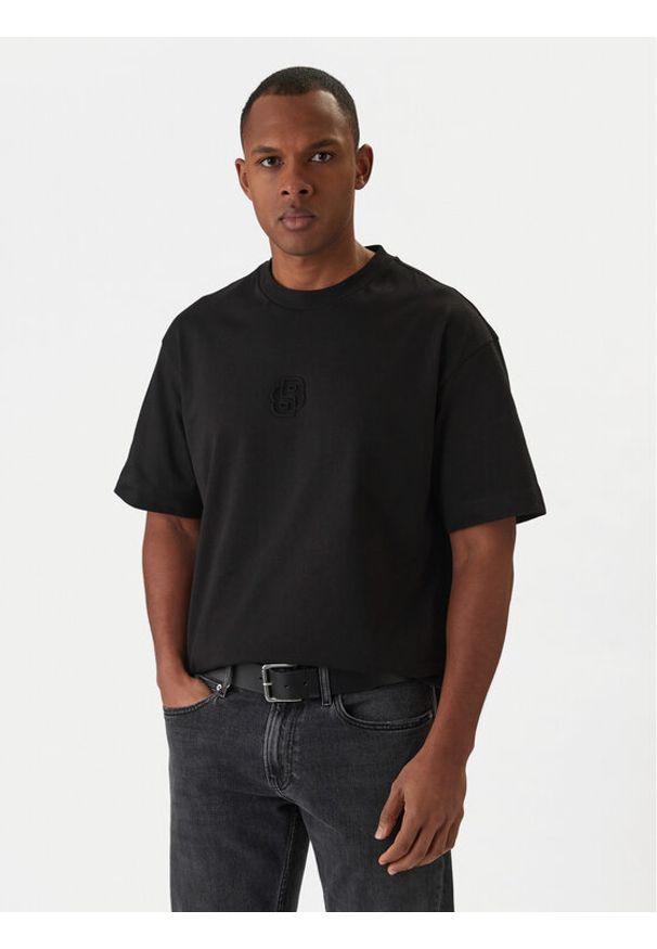 BOSS T-Shirt C-Tames 36 50555106 Czarny Relaxed Fit. Kolor: czarny. Materiał: bawełna