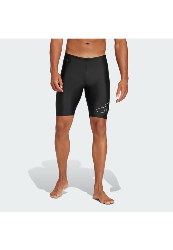 Adidas - Szorty Big Bars Swim. Kolor: wielokolorowy, biały, czarny. Materiał: materiał. Długość: krótkie. Sezon: lato. Sport: pływanie