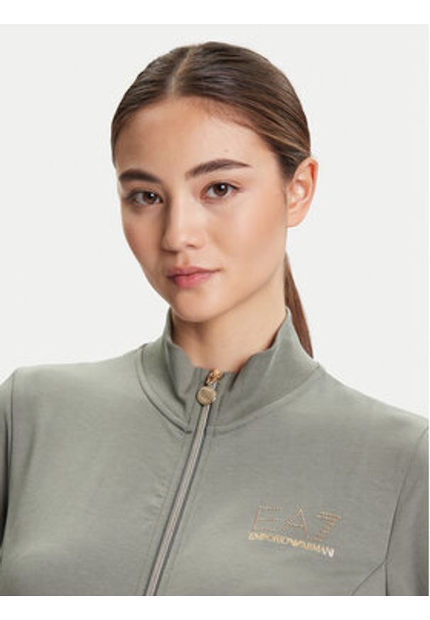 EA7 Emporio Armani Bluza 8NTM43 TJ9RZ U8142 Zielony Regular Fit. Kolor: zielony. Materiał: syntetyk